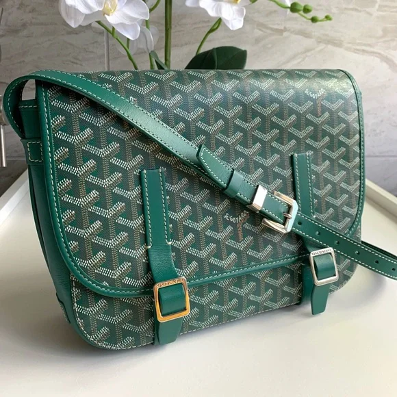 Goyard Bags Soldauthentic Goyard Goyardine Belvedere Mm